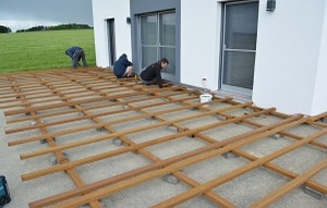 Unser Montageteam bei der Arbeit
